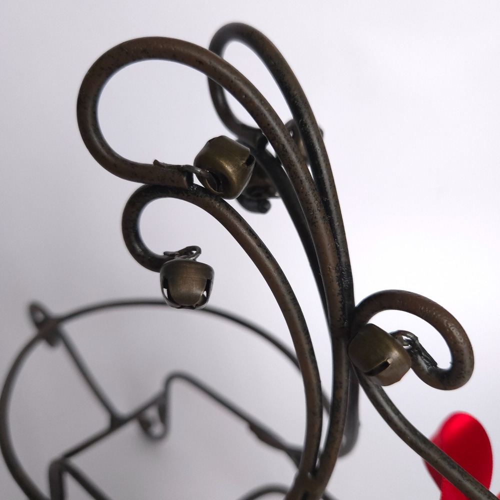 Silvestri Metal Reindeer Ceramic Paisley Serving Dip Bowl Christmas‎ Holiday - Picture 12 of 15